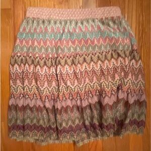 Lapis skirt size XL women’s chevron crochet y2k skater